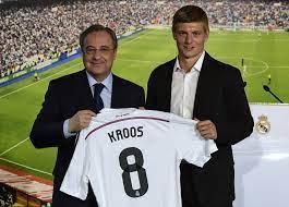 Kroos Real Madrid 2014 2015 DEBUT UEFA Soccer Jersey Shirt M SKU# M38202 Adidas