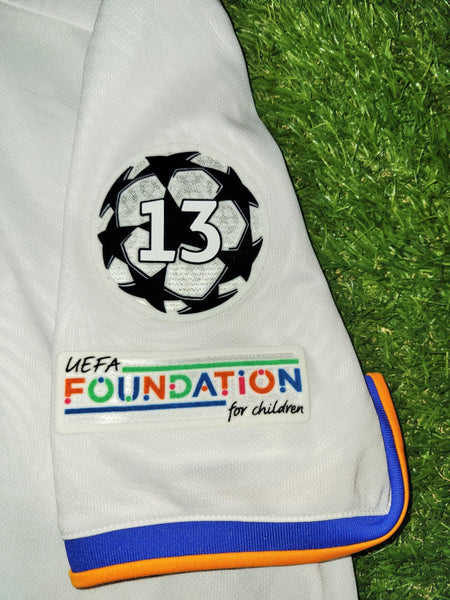Kroos Real Madrid 2021 2022 UEFA FINAL Home Soccer Jersey Shirt XL SKU# GQ1359 Adidas
