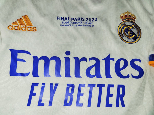 Kroos Real Madrid 2021 2022 UEFA FINAL Home Soccer Jersey Shirt XL SKU# GQ1359 Adidas