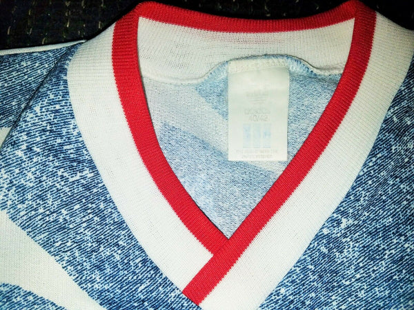 Lalas USA US Blue Denim 1994 WC Jersey Shirt Trikot Maglia M - foreversoccerjerseys