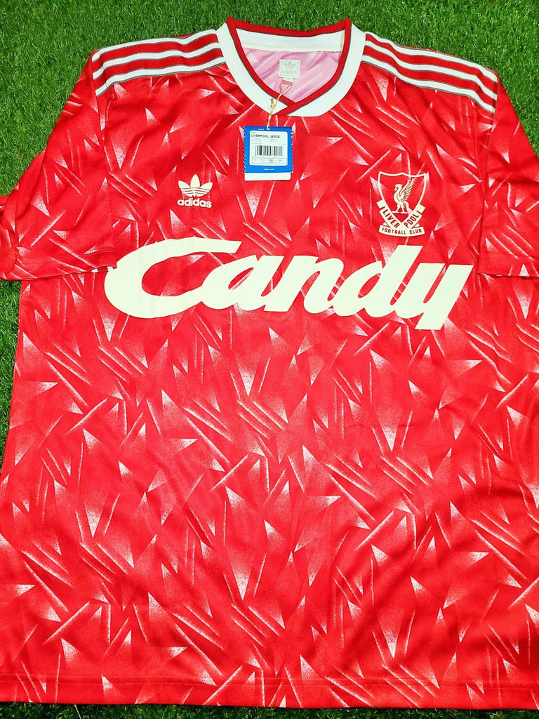 Liverpool Adidas Originals CANDY 1989 1990 1991 Home Jersey Shirt BNWT XL SKU# 635197 AK9001 foreversoccerjerseys