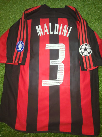 Maldini AC Milan 2003 2004 UEFA Player Issue Jersey Shirt Maglia M SKU# 021765 AHJ001 foreversoccerjerseys