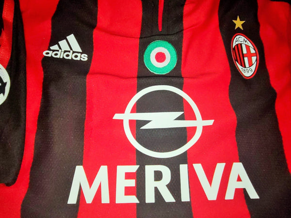 Maldini AC Milan 2003 2004 UEFA Player Issue Jersey Shirt Maglia M SKU# 021765 AHJ001 foreversoccerjerseys