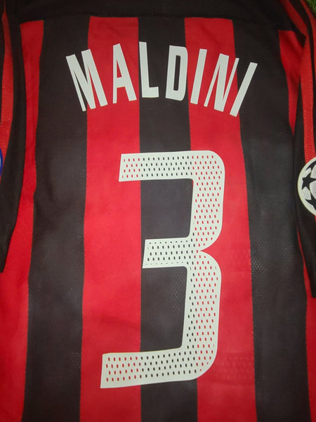 Maldini AC Milan 2003 2004 UEFA Player Issue Jersey Shirt Maglia M SKU# 021765 AHJ001 foreversoccerjerseys