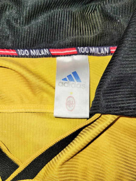 Maldini AC Milan Adidas 1999 2000 Fourth Gold CENTENARY Jersey Shirt Maglia XL Adidas
