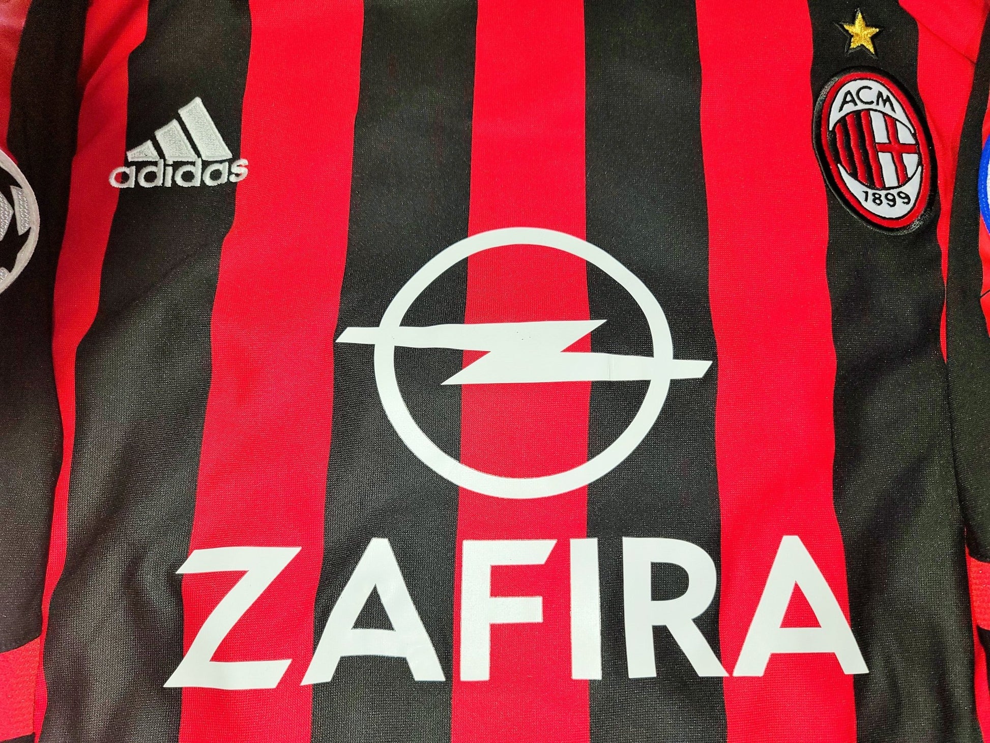 Maldini AC Milan Adidas Long Sleeve 2005 2006 Jersey Maglia Shirt M SKU# 109957 AZB001 foreversoccerjerseys