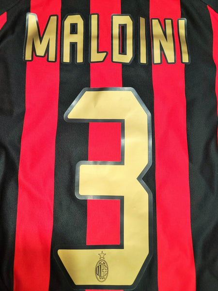 Maldini AC Milan Adidas Long Sleeve 2005 2006 Jersey Maglia Shirt M SKU# 109957 AZB001 foreversoccerjerseys