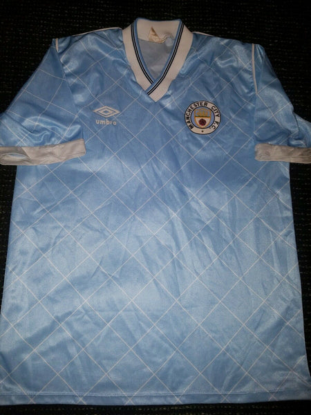 Manchester City Umbro 1987 1988 1989 Jersey Shirt 34 - 36 - foreversoccerjerseys