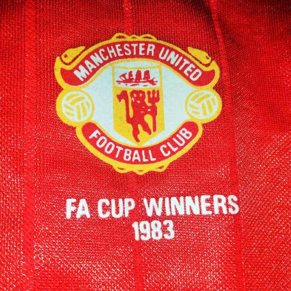 Manchester United Adidas 1982 1983 FA CUP CHAMPIONS Jersey Shirt L foreversoccerjerseys