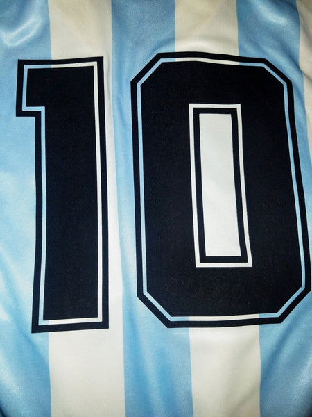 Maradona Argentina Adidas 1990 1991 1992 Home Jersey Shirt Camiseta Maglia L foreversoccerjerseys