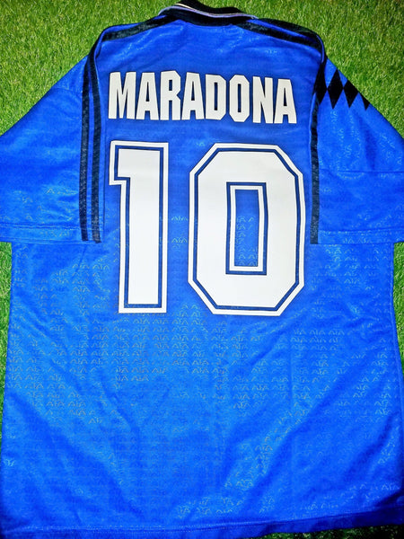 Maradona Argentina Adidas 1994 WORLD CUP Away Jersey Shirt Camiseta Maglia L foreversoccerjerseys