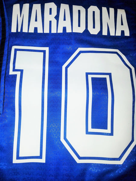 Maradona Argentina Adidas 1994 WORLD CUP Away Jersey Shirt Camiseta Maglia L foreversoccerjerseys