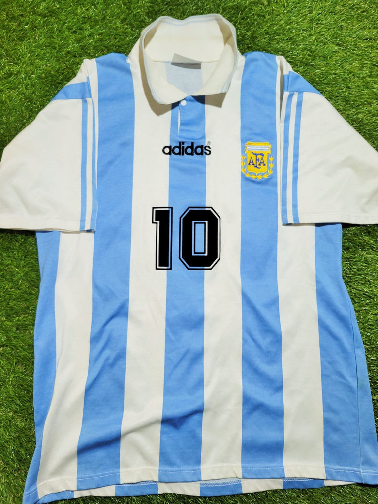 Maradona Argentina Adidas 1994 WORLD CUP Home Jersey Shirt Camiseta – foreversoccerjerseys