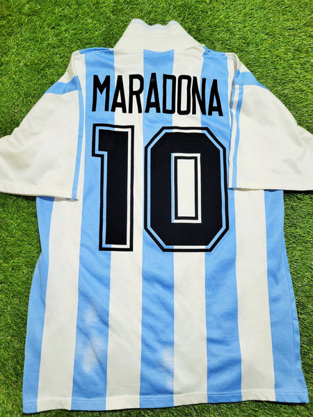 Maradona Argentina Adidas 1994 WORLD CUP Home Jersey Shirt Camiseta Maglia M foreversoccerjerseys