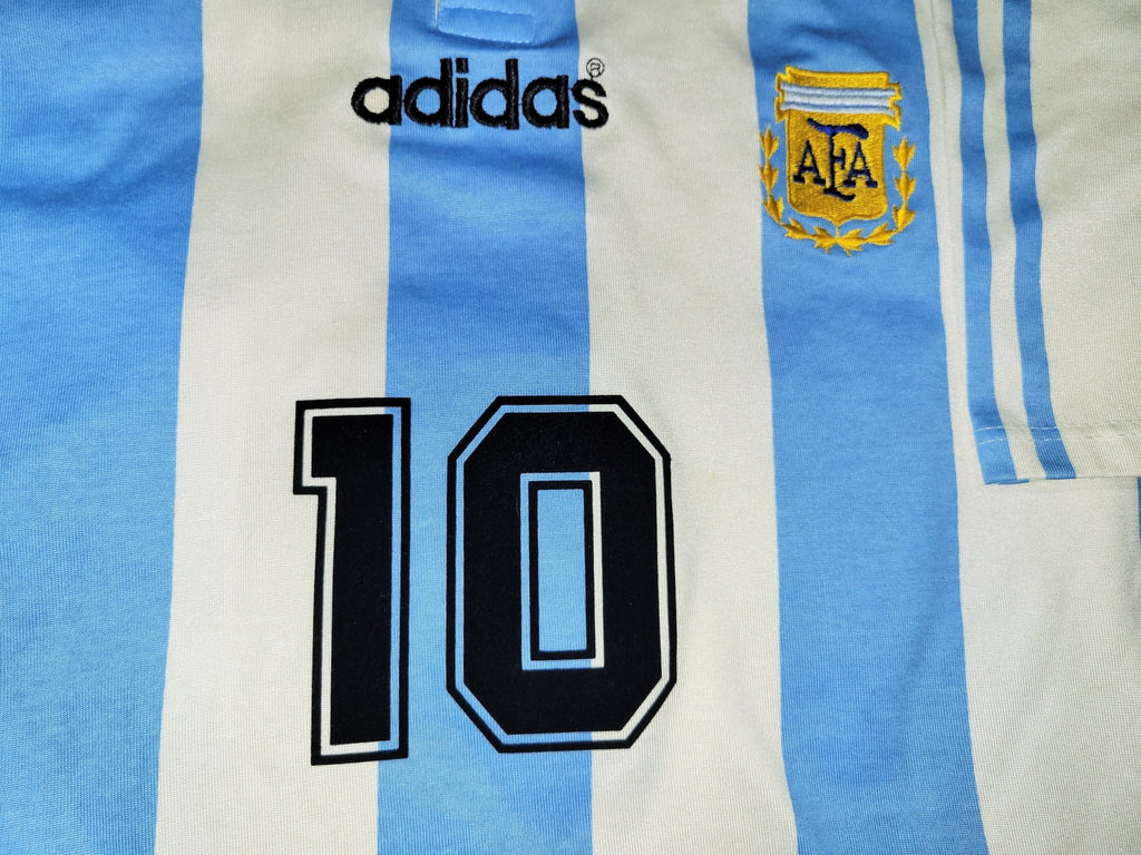 Maradona Argentina Adidas 1994 WORLD CUP Home Jersey Shirt Camiseta – foreversoccerjerseys