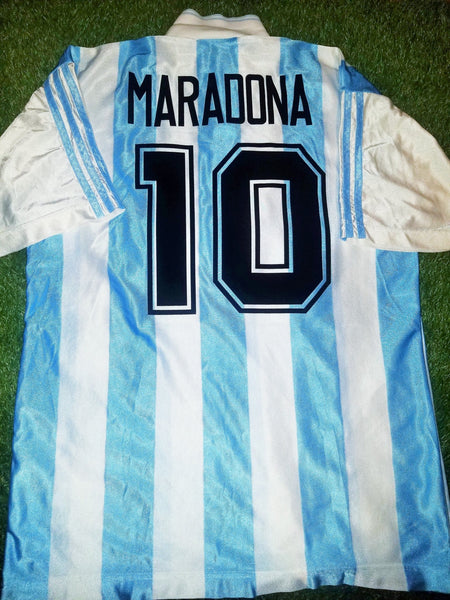 Maradona Argentina Adidas 1994 WORLD CUP Home Jersey Shirt Camiseta Maglia XL foreversoccerjerseys