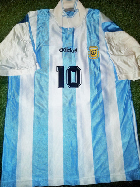 Maradona Argentina Adidas 1994 WORLD CUP Home Jersey Shirt Camiseta Maglia XL foreversoccerjerseys