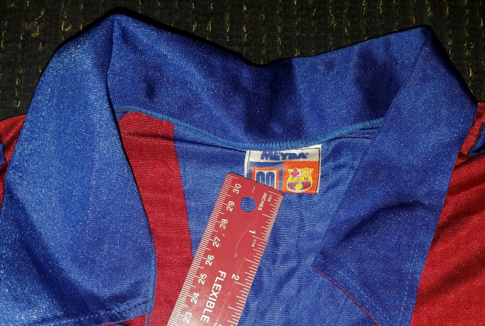 MAILLOT - JERSEY MEYBA FC BARCELONE ANNEES 80 - MARADONA MAILLOT - JERSEY MEYBA FC BARCELONE ANNEES 80 - MARADONA