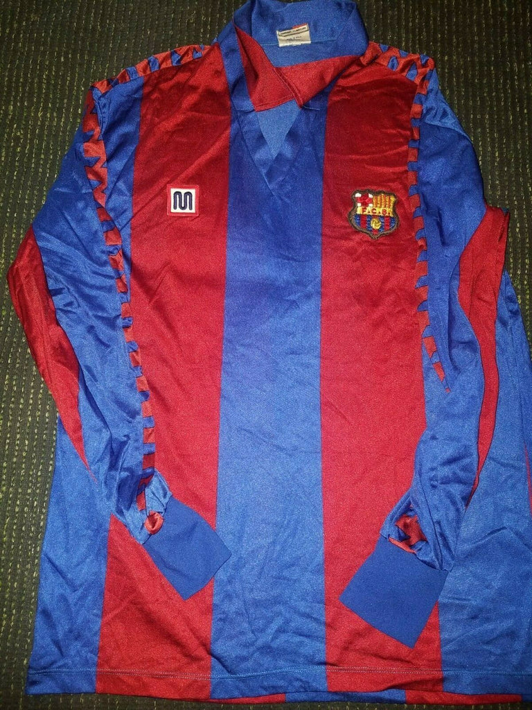 Maradona Barcelona Meyba 1984 -1989 Jersey Shirt Camiseta Maglia XL - foreversoccerjerseys