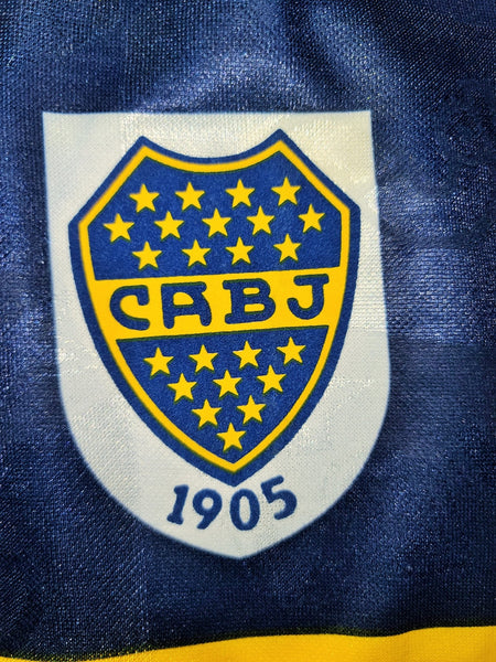 Maradona Boca Juniors 1995 1996 Olan Home Jersey Shirt Camiseta Maglia L foreversoccerjerseys
