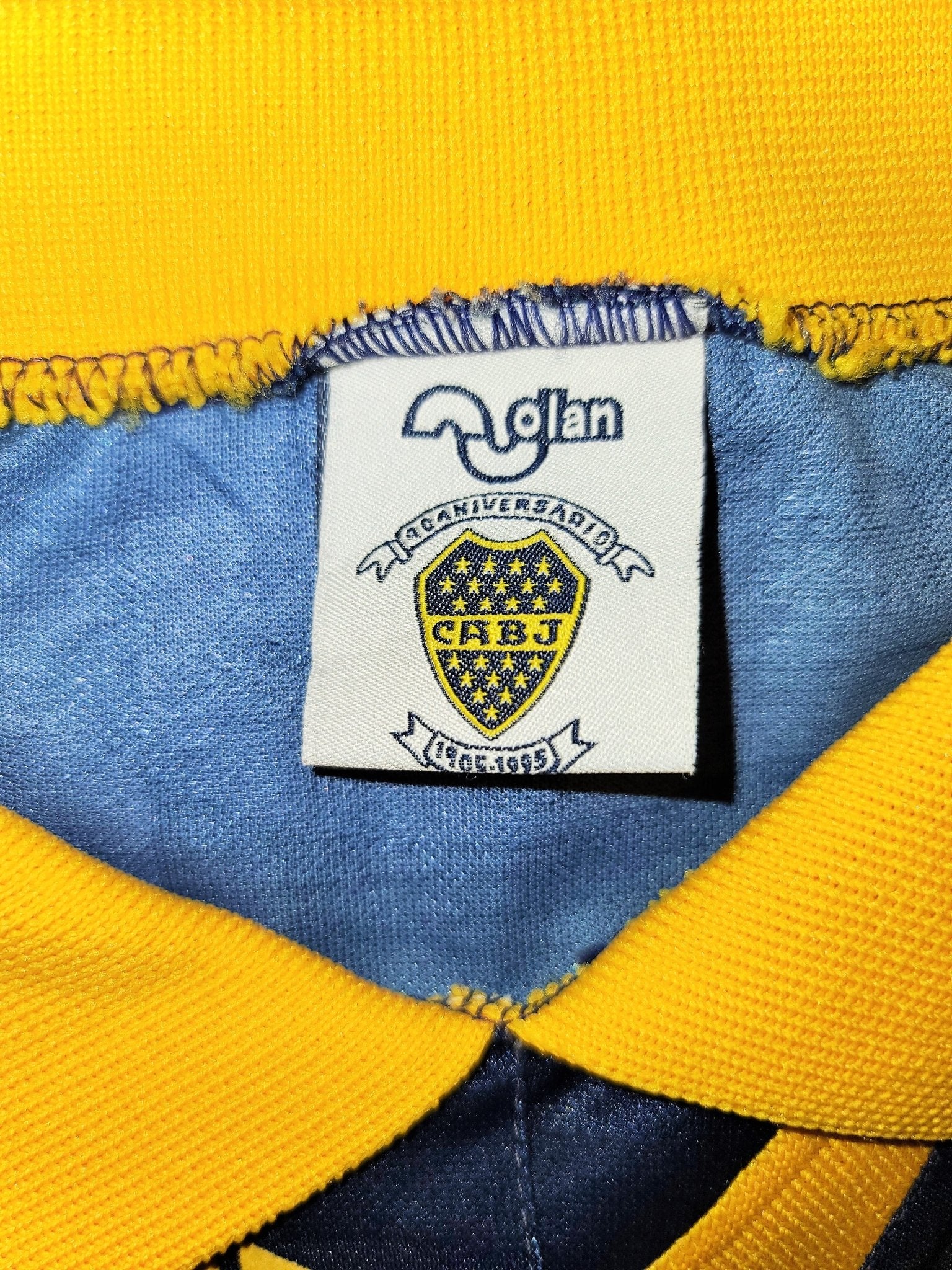 Maradona Boca Juniors 1995 1996 Olan Home Jersey Shirt Camiseta Maglia L foreversoccerjerseys