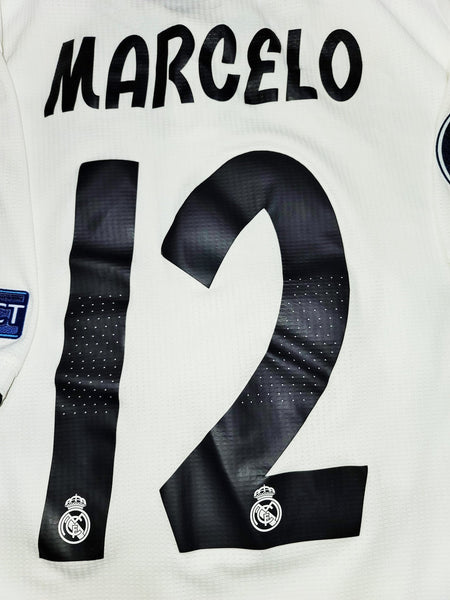 Marcelo Real Madrid 2018 2019 Home UEFA Jersey Shirt Maglia M SKU# CG0561 foreversoccerjerseys