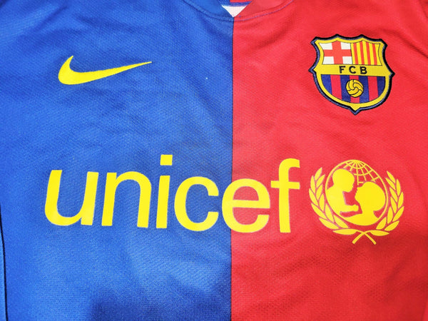 Marquez Barcelona TREBLE SEASON 2008 2009 Home Long Sleeve Soccer Jersey Shirt L SKU# 286785-655 Nike