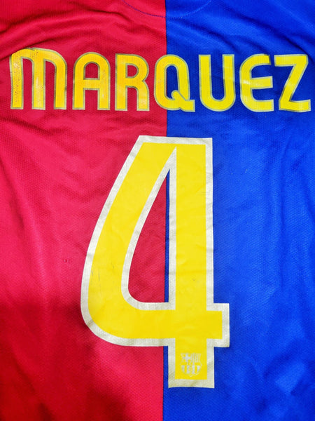 Marquez Barcelona TREBLE SEASON 2008 2009 Home Long Sleeve Soccer Jersey Shirt L SKU# 286785-655 Nike