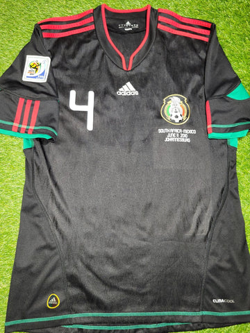 Marquez Mexico 2010 WORLD CUP Away Black Soccer Jersey Shirt M SKU# P41397 Adidas
