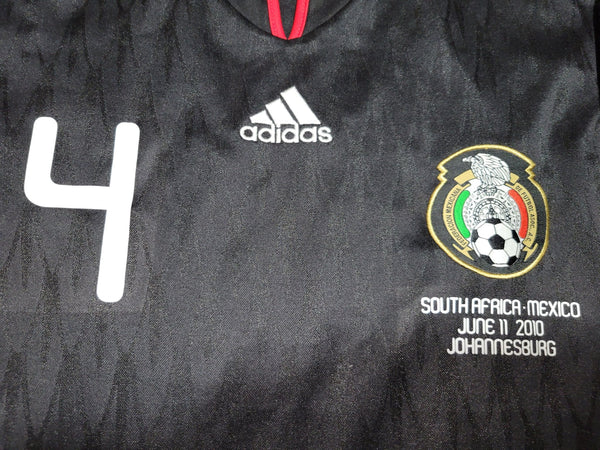 Marquez Mexico 2010 WORLD CUP Away Black Soccer Jersey Shirt M SKU# P41397 Adidas