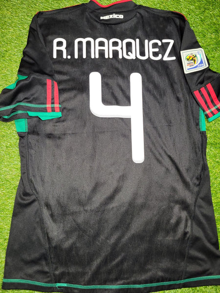 Marquez Mexico 2010 WORLD CUP Away Black Soccer Jersey Shirt M SKU# P41397 Adidas