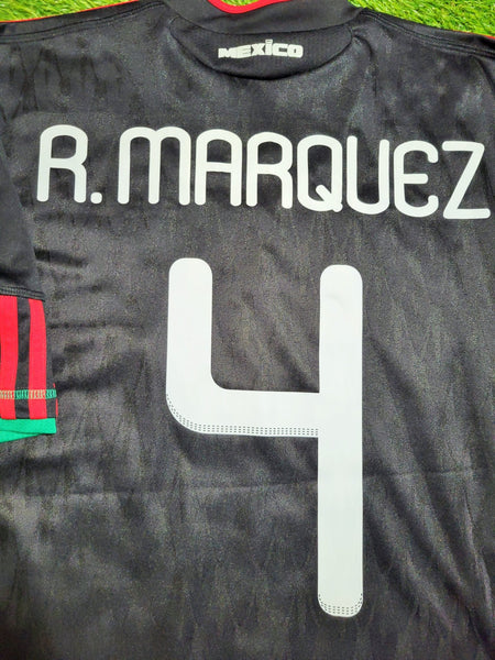 Marquez Mexico 2010 WORLD CUP Away Black Soccer Jersey Shirt M SKU# P41397 Adidas