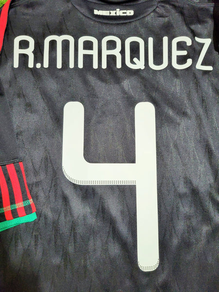 Marquez Mexico 2010 WORLD CUP Away Black Soccer Jersey Shirt XL SKU# P41397 Adidas