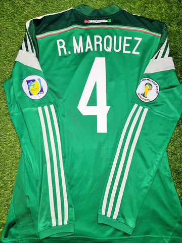 Marquez Mexico 2014 WORLD CUP QUALIFIERS Home Soccer Jersey Shirt M SKU# G86988 Adidas