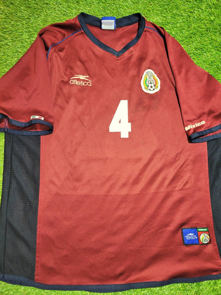 Marquez Mexico Altletica 2002 Soccer Third Jersey Camiseta L Adidas