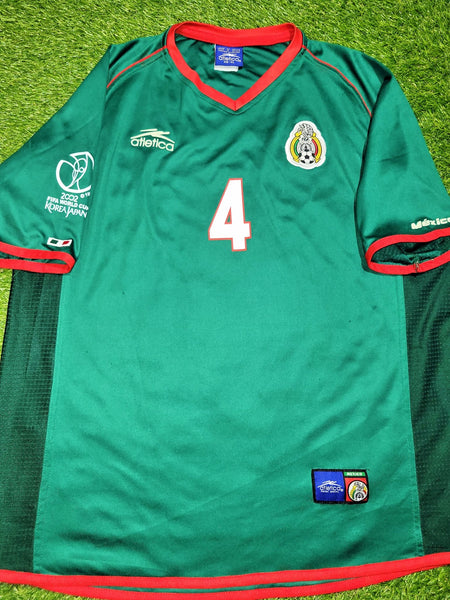 Marquez Mexico Atletica 2002 WORLD CUP Soccer Home Jersey Camiseta XL Atletica