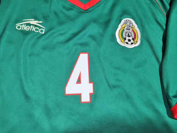 Marquez Mexico Atletica 2002 WORLD CUP Soccer Home Jersey Camiseta XL Atletica