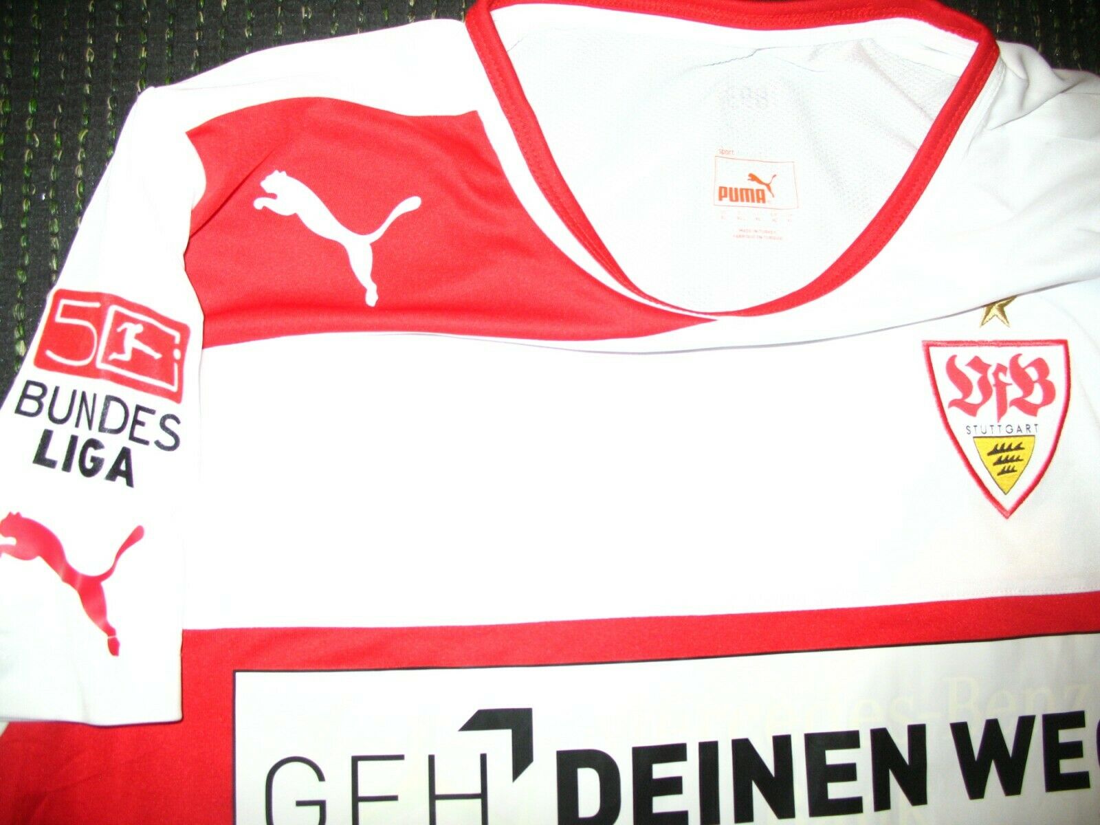 Maza Rodriguez Vfb Stuttgart 2012 2013 MATCH WORN Jersey Shirt Spielertrikot - foreversoccerjerseys