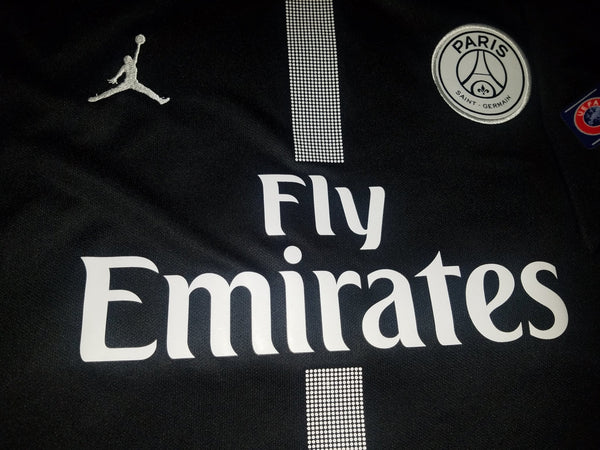 Mbappe Psg Paris Saint Germain JORDAN 2018 2019 Black Jersey SKU# 919010-012 XL foreversoccerjerseys