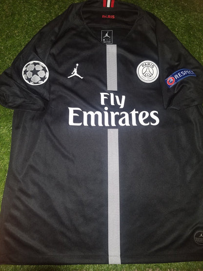 Mbappe Psg Paris Saint Germain JORDAN 2018 2019 Black Jersey SKU# 919010-012 XL foreversoccerjerseys