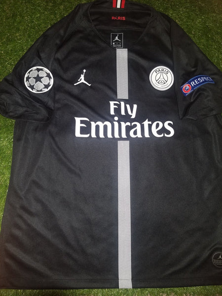 Mbappe Psg Paris Saint Germain JORDAN 2018 2019 Black Jersey SKU# 919010-012 XL foreversoccerjerseys