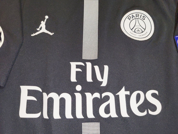 Mbappe Psg Paris Saint Germain JORDAN 2018 2019 Black Third Jersey M SKU# 919010-012 foreversoccerjerseys