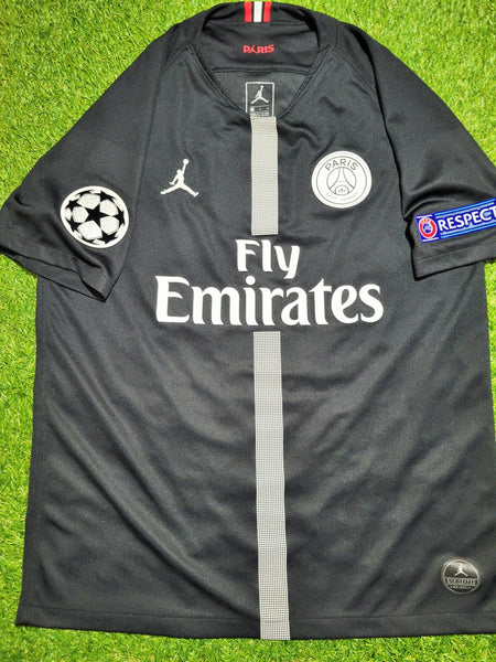 Mbappe Psg Paris Saint Germain JORDAN 2018 2019 UEFA Black Jersey L SKU# 919010-012 Jordan