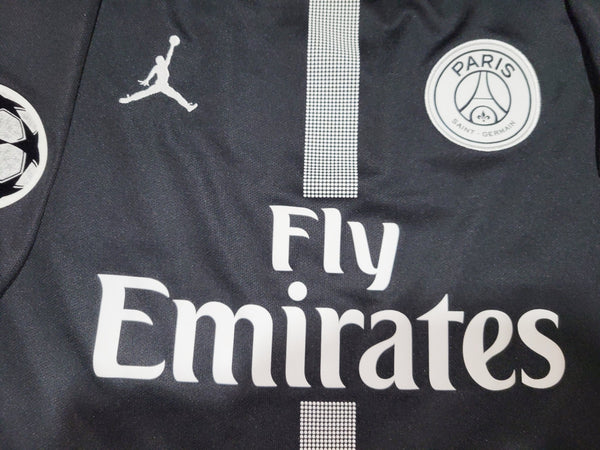 Mbappe Psg Paris Saint Germain JORDAN 2018 2019 UEFA Black Jersey L SKU# 919010-012 Jordan