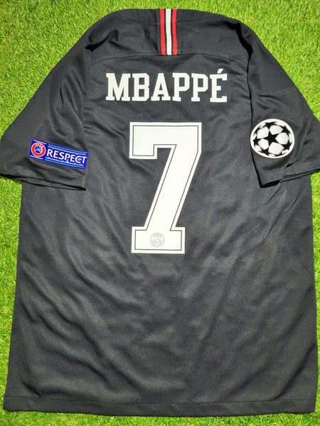 Mbappe Psg Paris Saint Germain JORDAN 2018 2019 UEFA Black Jersey L SKU# 919010-012 Jordan