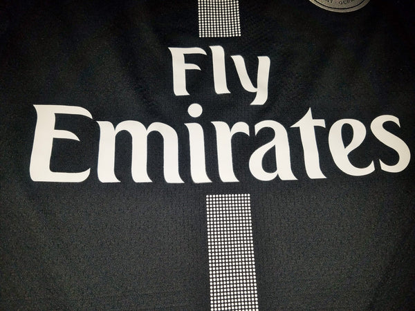 Mbappe Psg Paris Saint Germain JORDAN VAPORKNIT PLAYER ISSUE 2018 2019 Black Jersey SKU# 918923-012 L foreversoccerjerseys