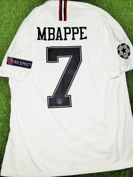 Mbappe Psg Paris Saint Germain JORDAN VAPORKNIT PLAYER ISSUE 2018 2019 Third Soccer Jersey L SKU# 918923-102 Jordan