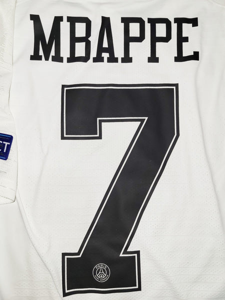 Mbappe Psg Paris Saint Germain JORDAN VAPORKNIT PLAYER ISSUE 2018 2019 Third Soccer Jersey L SKU# 918923-102 Jordan