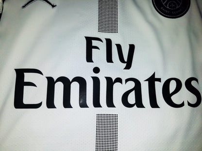Mbappe Psg Paris Saint Germain JORDAN VAPORKNIT PLAYER ISSUE 2018 2019 White Jersey SKU# 918923-102 M foreversoccerjerseys