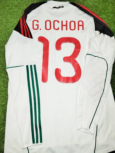 Memo Ochoa Mexico 2010 WORLD CUP GK Soccer Jersey Shirt L SKU# P41385 Adidas